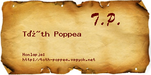 Tóth Poppea névjegykártya